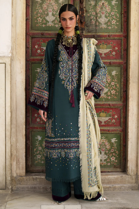 Bin Ilyas Gulnar Embroidered Luxury Karandi 3pc