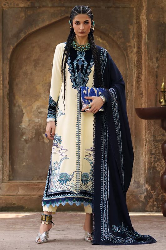 Bin Ilyas Gulnar Embroidered Luxury Karandi 3pc