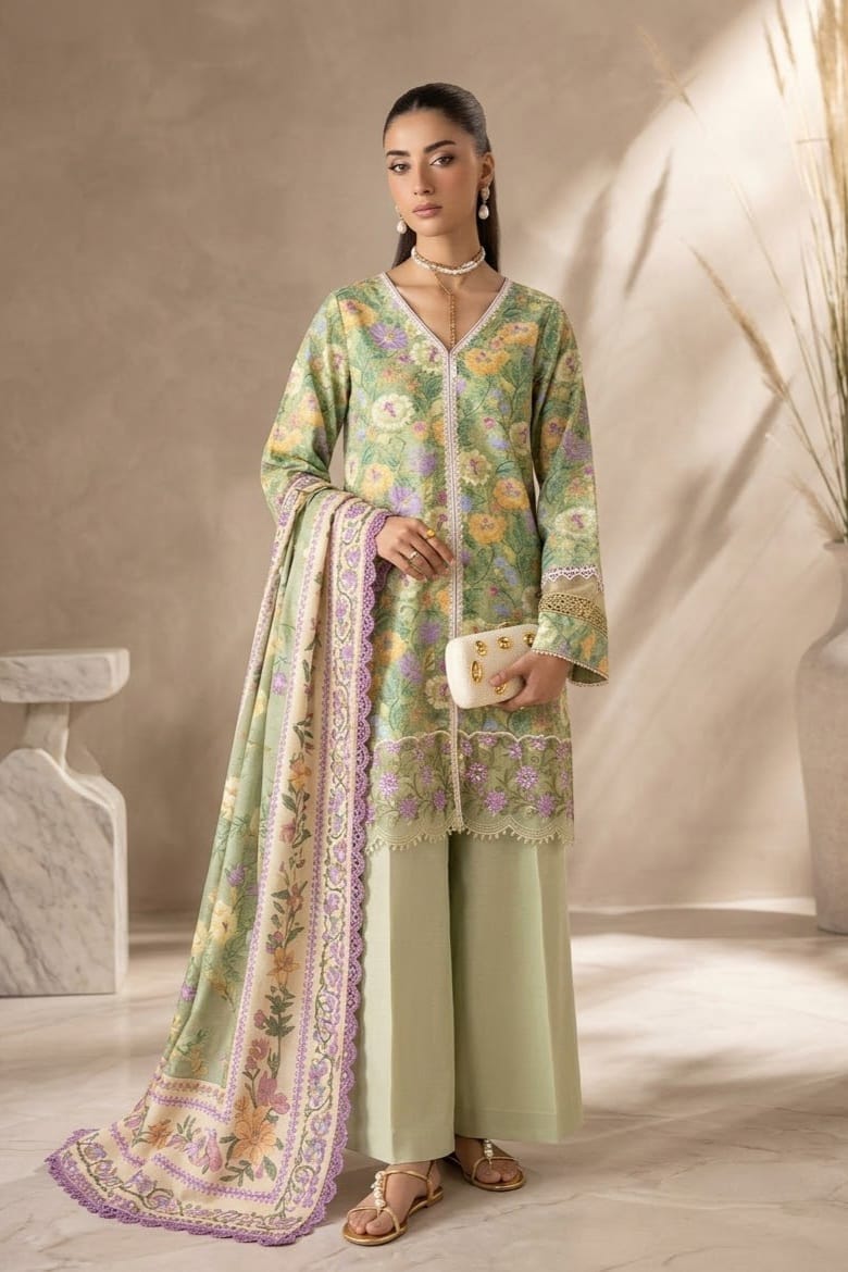 RajBari Raha Unstitched Embroidered Luxury 3pc