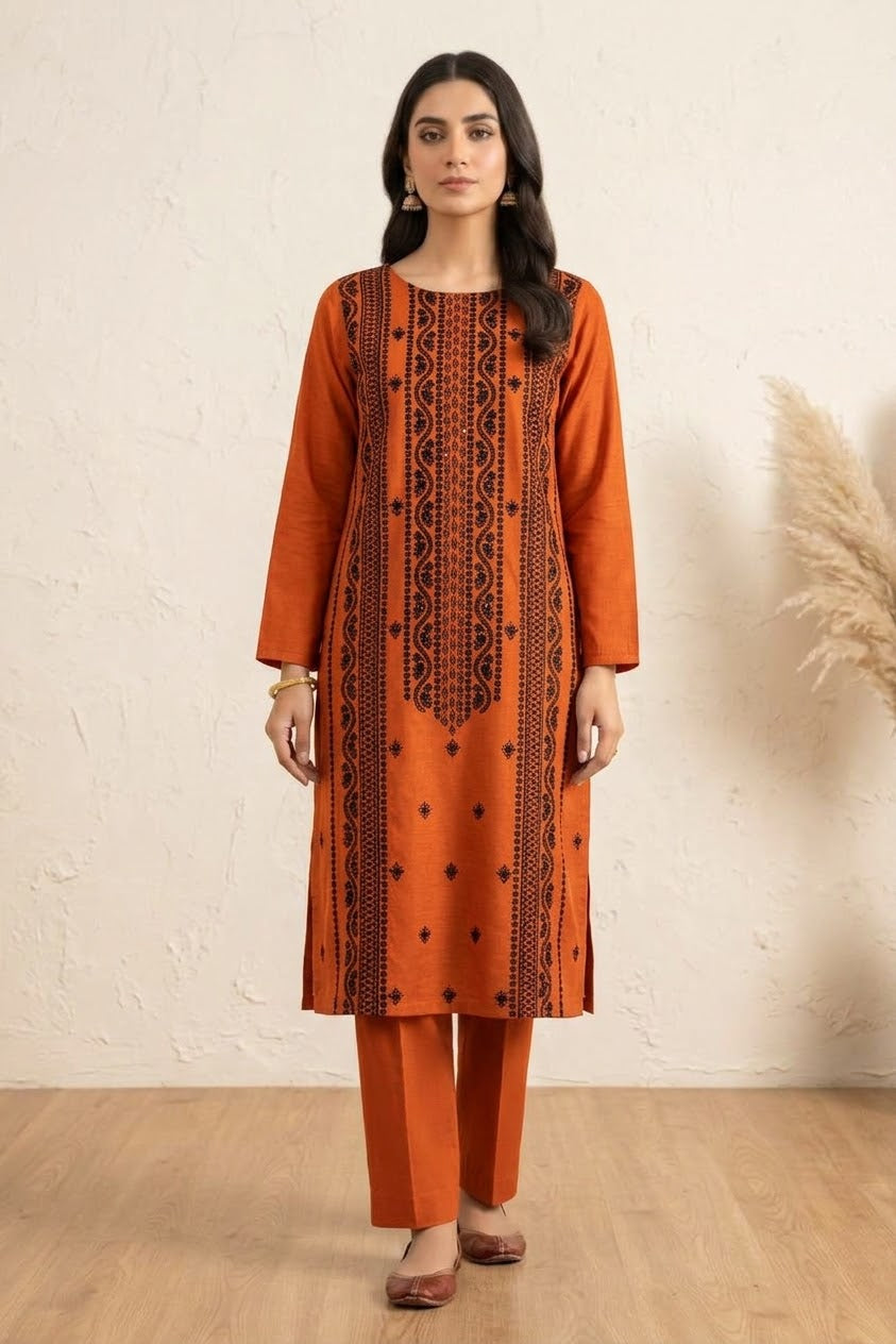 Bareeze Embroidered Karandi Unstitched ST 2pc