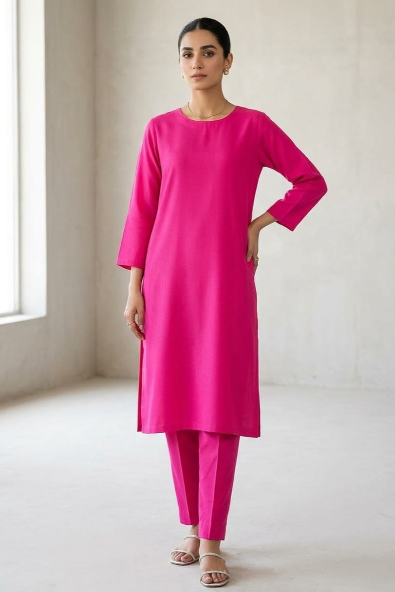 Sapphire Unstitched Plaino Linen ST 2pc