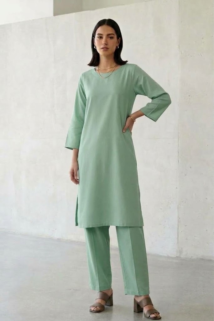 Sapphire Unstitched Plaino Linen ST 2pc