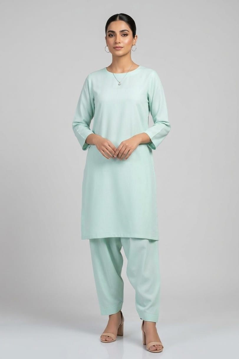 Sapphire Unstitched Plaino Slub Khaddar ST 2pc