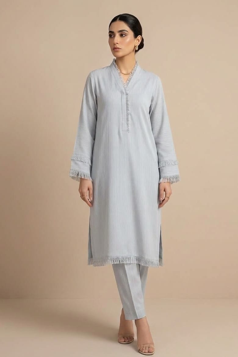 Sapphire Unstitched Plaino Slub Khaddar ST 2pc