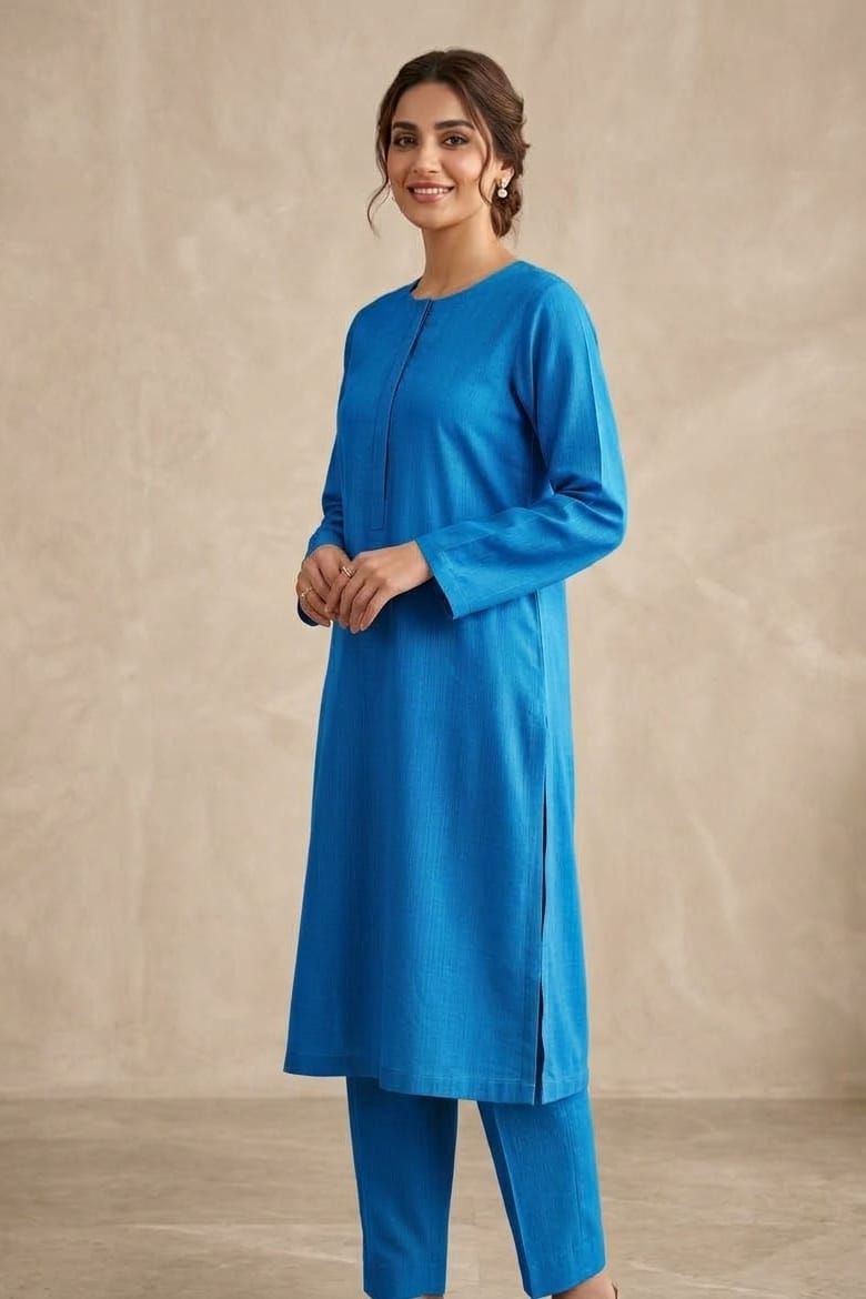 Sapphire Unstitched Plaino Khaddar ST 2pc