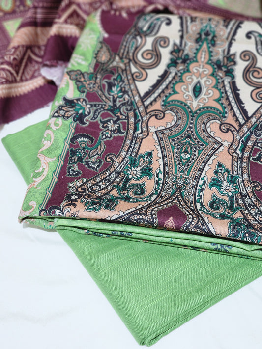 Asim Jofa Unstitched Printed Khaddar 3pc