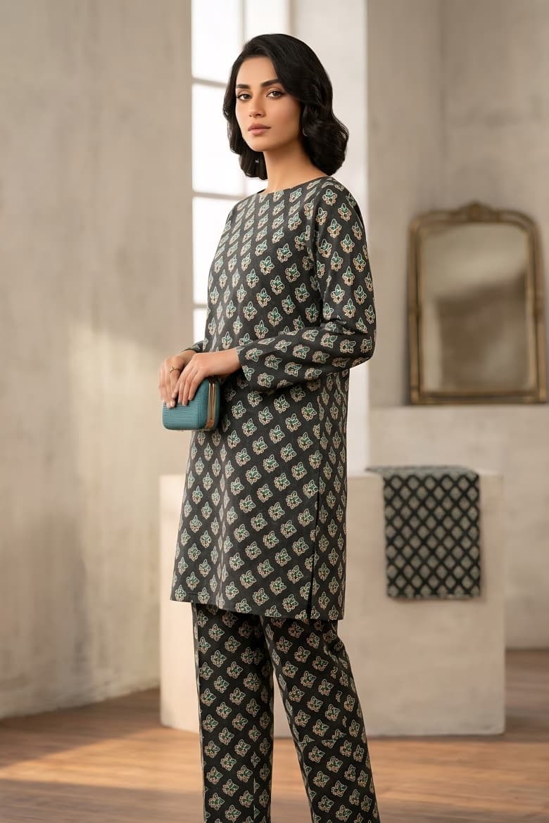 Mix Brand Unstitched Printed Khaddar Allover ST 2pc