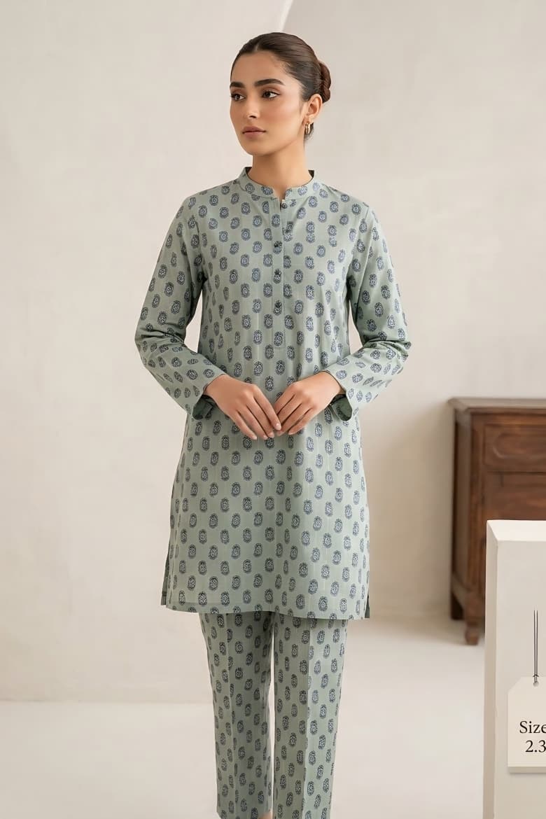 Mix Brand Unstitched Printed Khaddar Allover ST 2pc