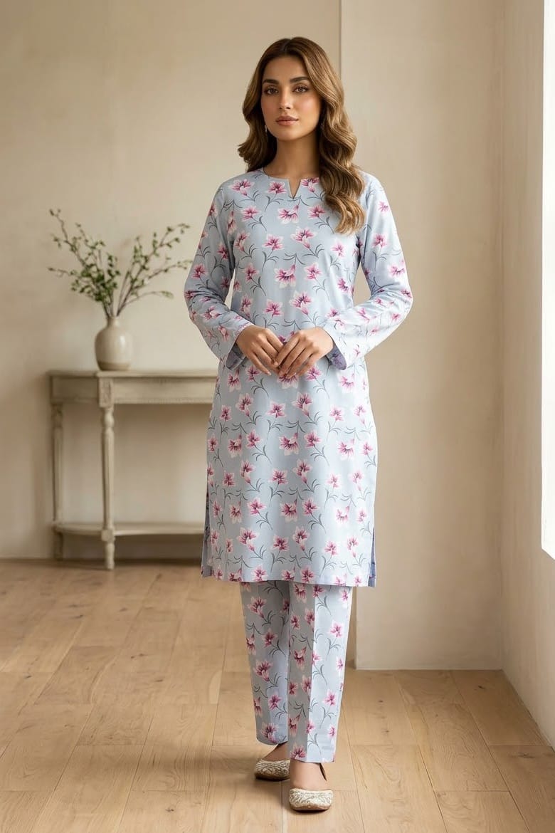 Mix Brand Unstitched Printed Khaddar Allover ST 2pc