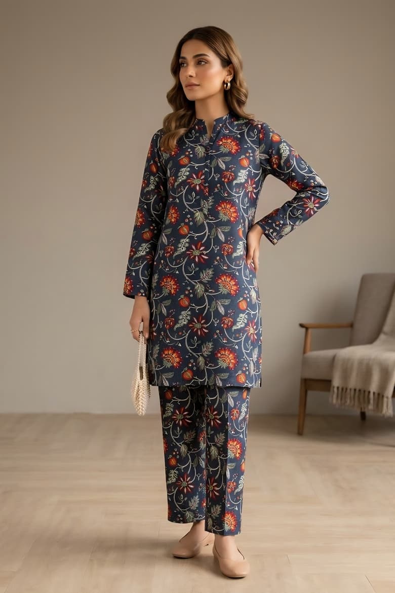 Mix Brand Unstitched Printed Khaddar Allover ST 2pc