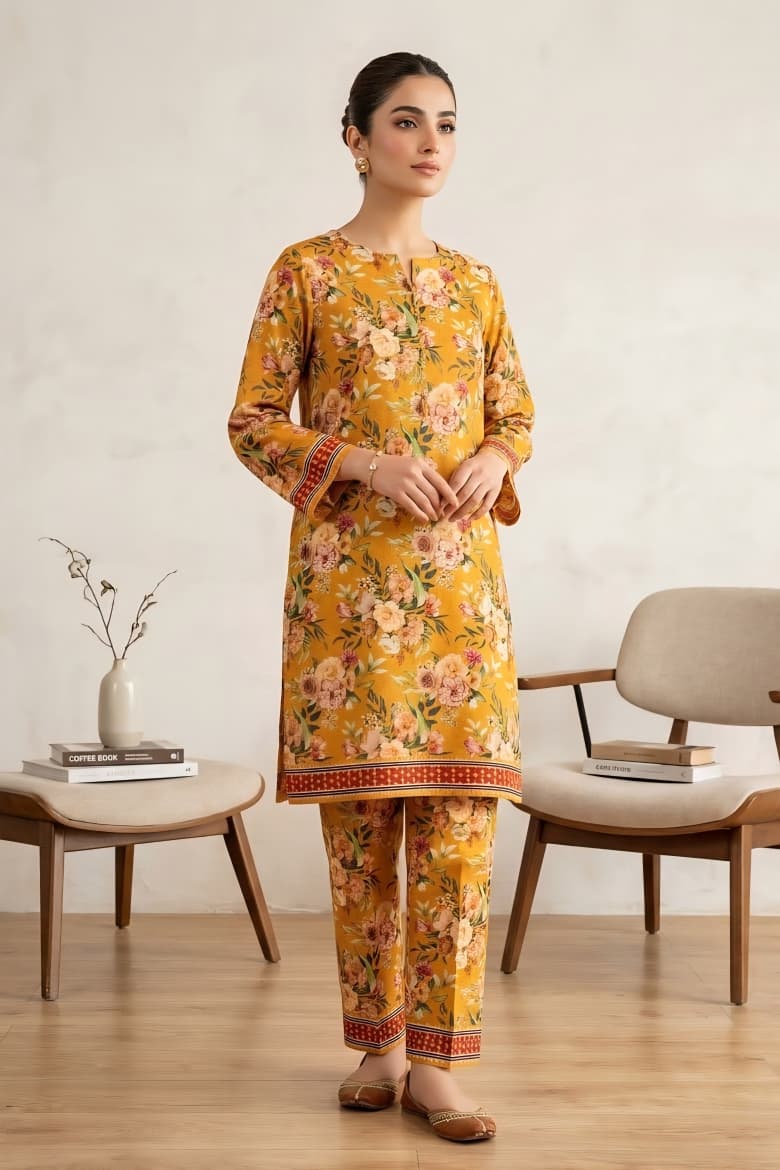 Mix Brand Unstitched Printed Khaddar Allover ST 2pc