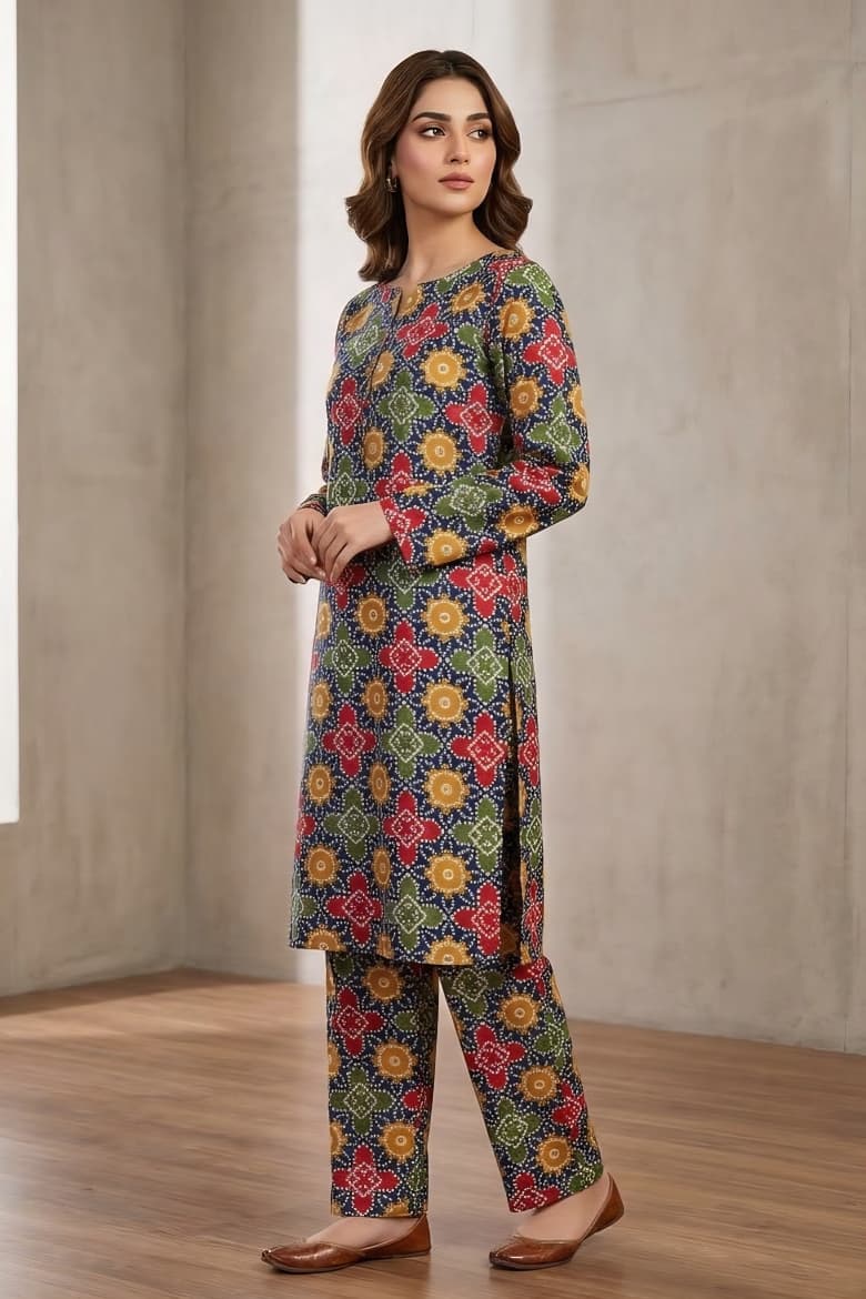 Mix Brand Unstitched Printed Khaddar Allover ST 2pc