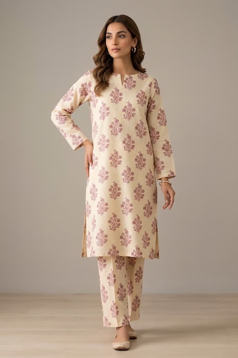 Mix Brand Unstitched Printed Khaddar Allover ST 2pc