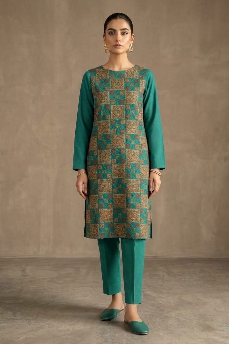 Bareeze Embroidered Karandi Unstitched ST 2pc