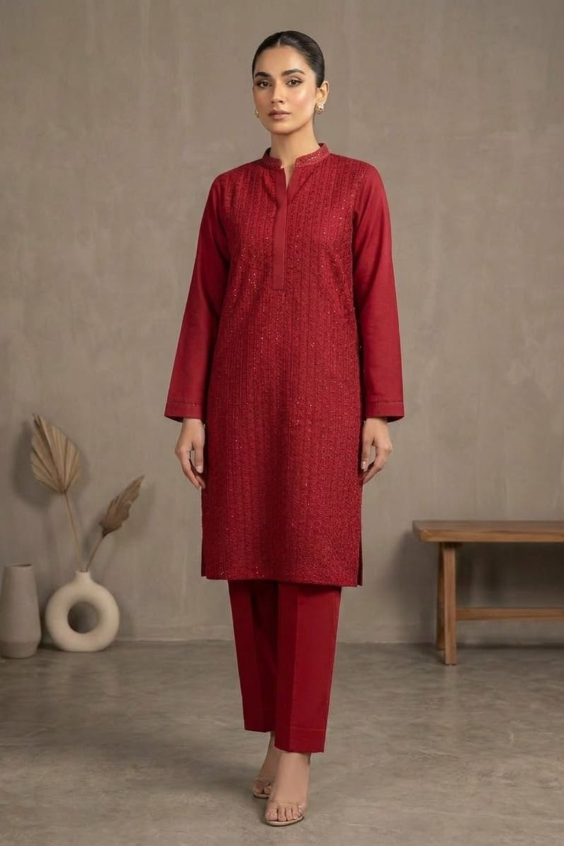 Bareeze Embroidered Karandi Unstitched ST 2pc