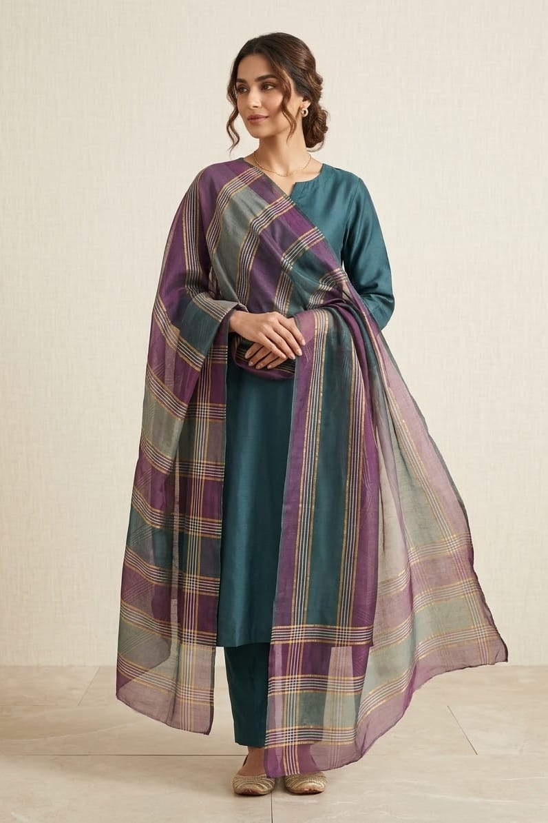 Sapphire Printed Organza Dupatta