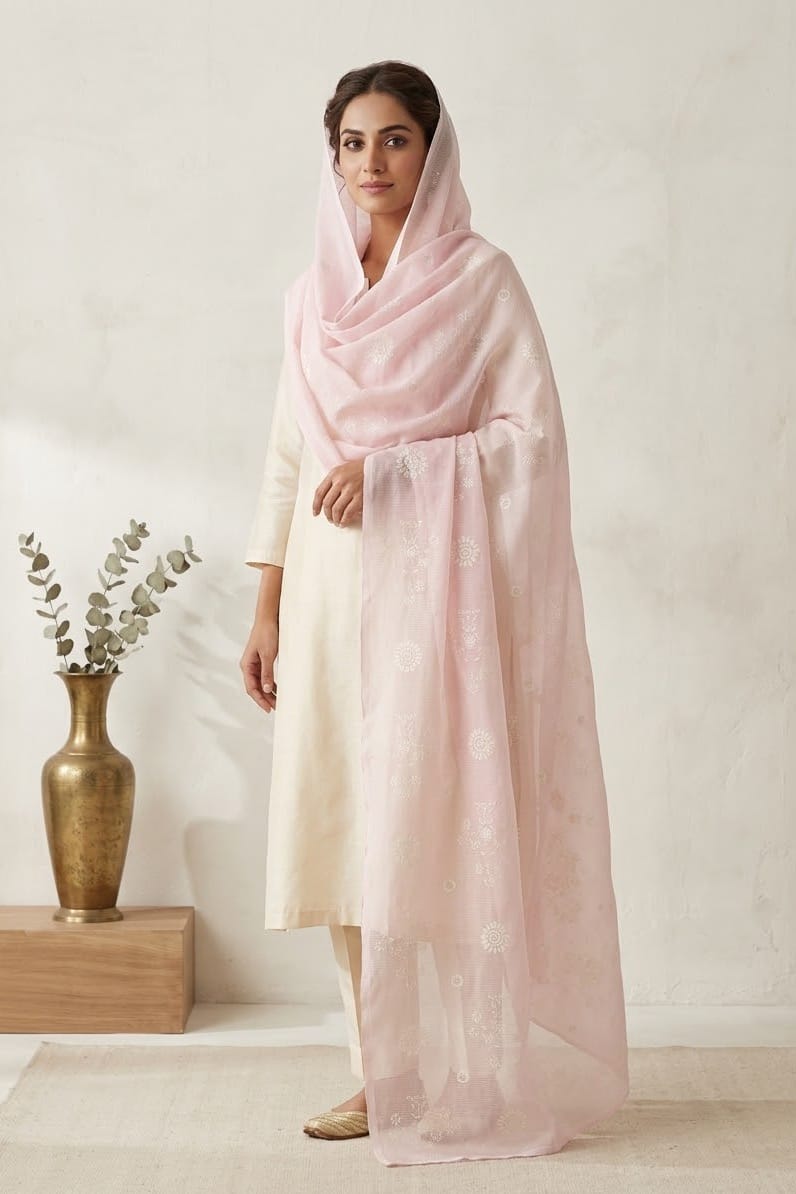 Sapphire Printed Net Dupatta