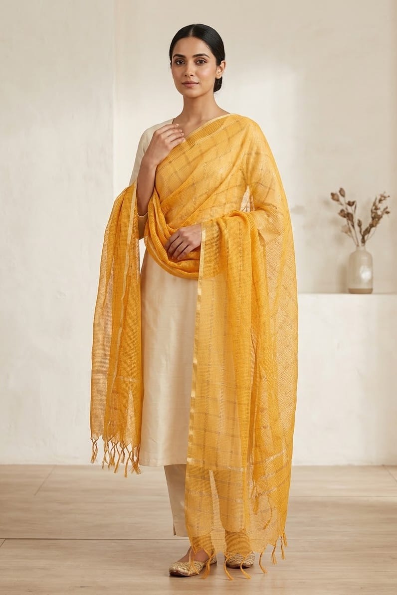 Sapphire Printed Net Dupatta