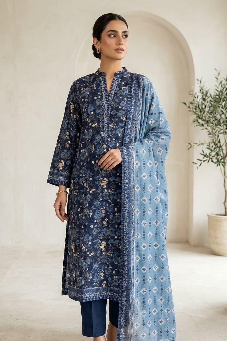 Tawakal Premiuim Stitched Printed Khaddar 3pc