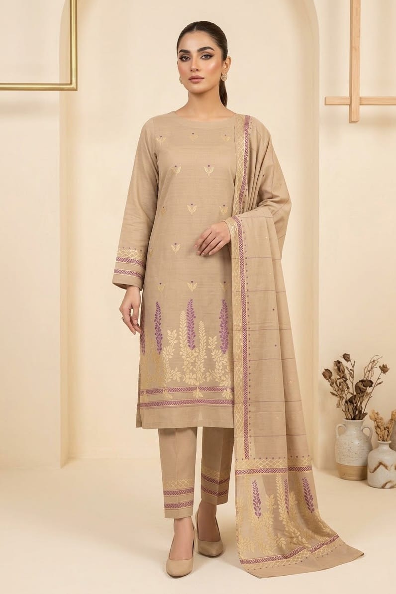 Kayseria Cotton Jacquard Unstitched 3pc