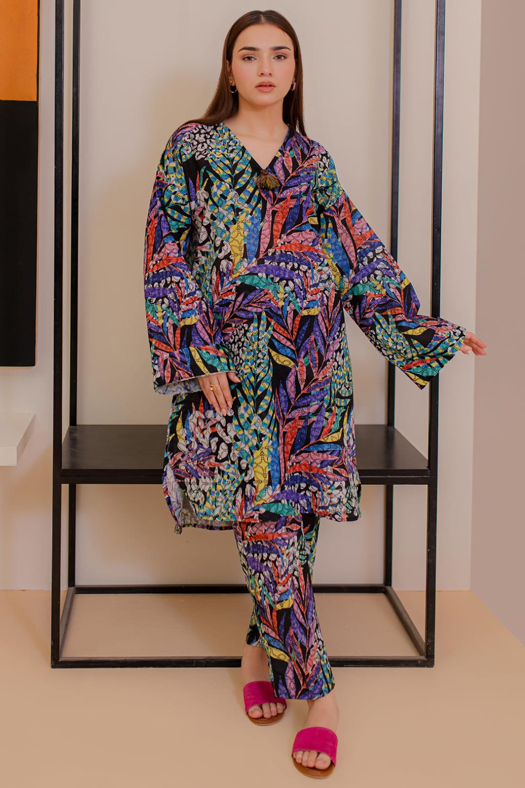Zellbury Stitched Printed Khaddar ST 2pc