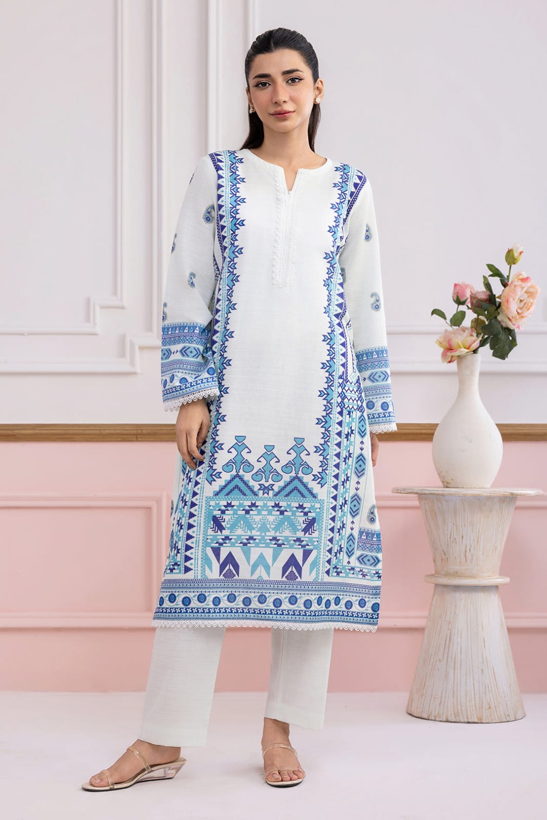 Zellbury Stitched Printed Khaddar ST 2pc