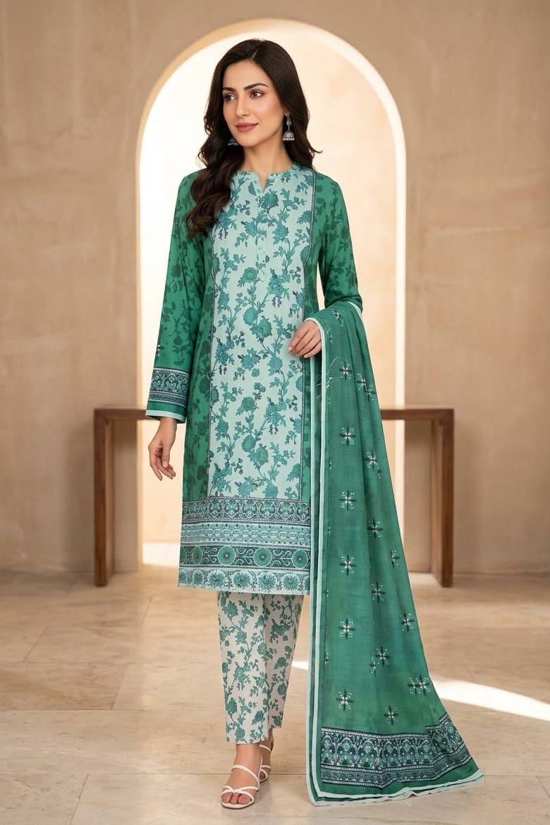 Bonanza Satrangi Printed Khaddar Unstitched 3pc