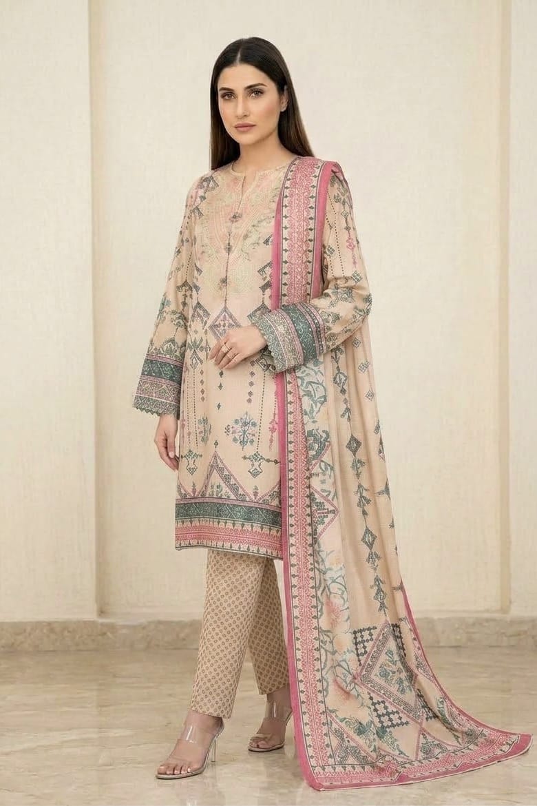 Bonanza Satrangi Printed Khaddar Unstitched 3pc
