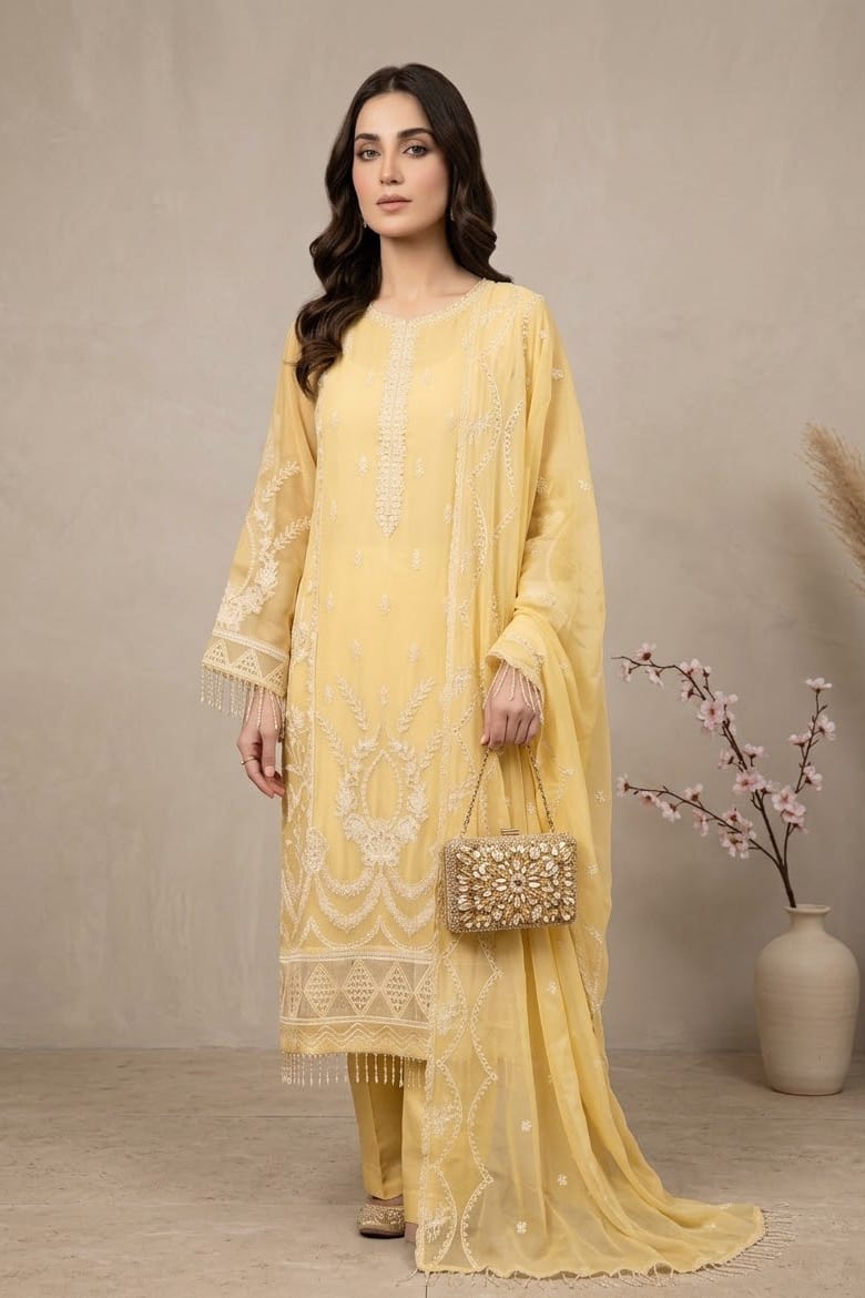 Noor Jahan Musfir Unstiitched Embroidered 3pc