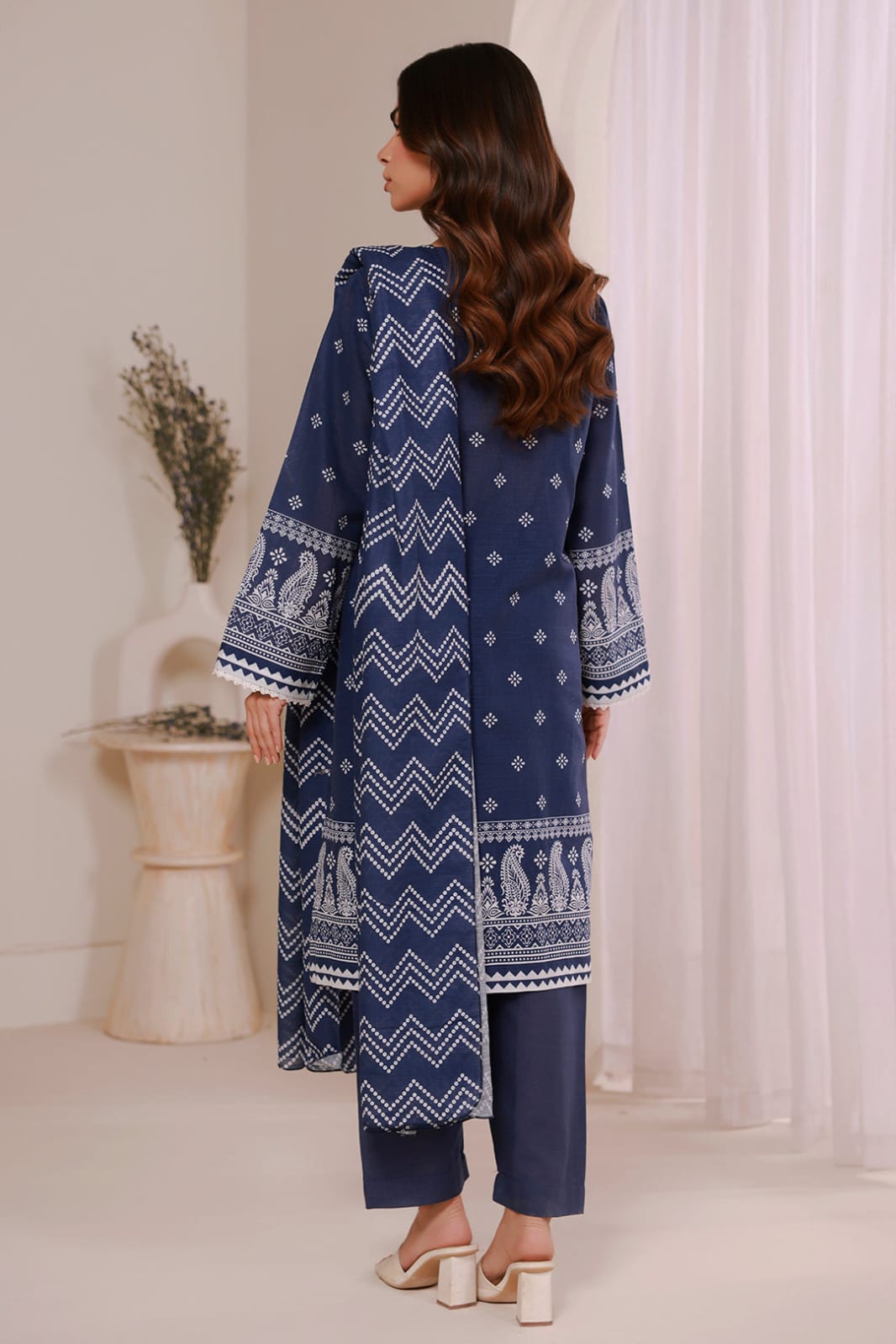 Zellbury Stitched Printed Khaddar 3pc