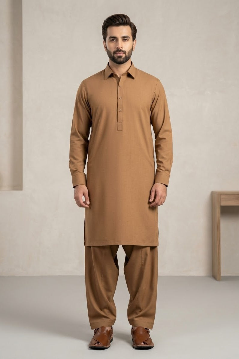 Gul Ahmed Men's Unstitched Wash & Wear