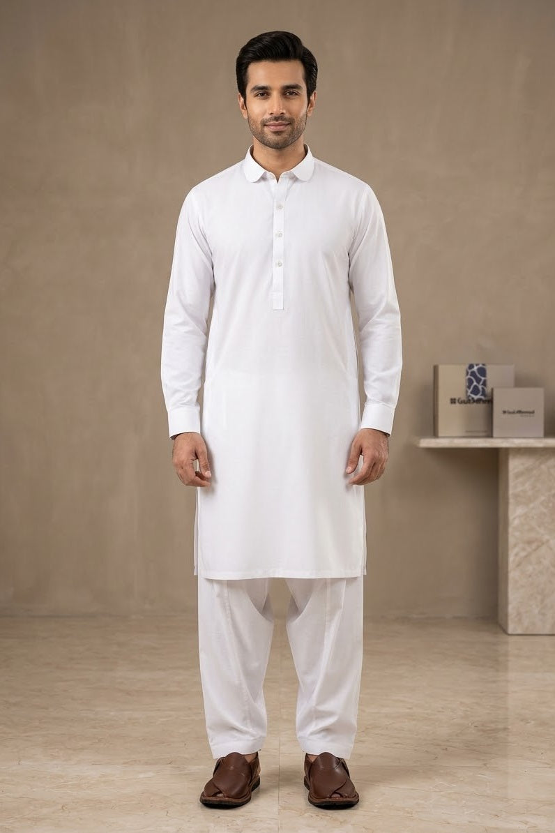 Gul Ahmed Men's Unstitched Wash & Wear