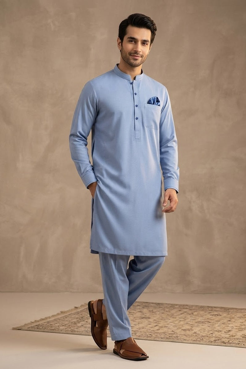Alkaram Men's Unstitched Wash & Wear