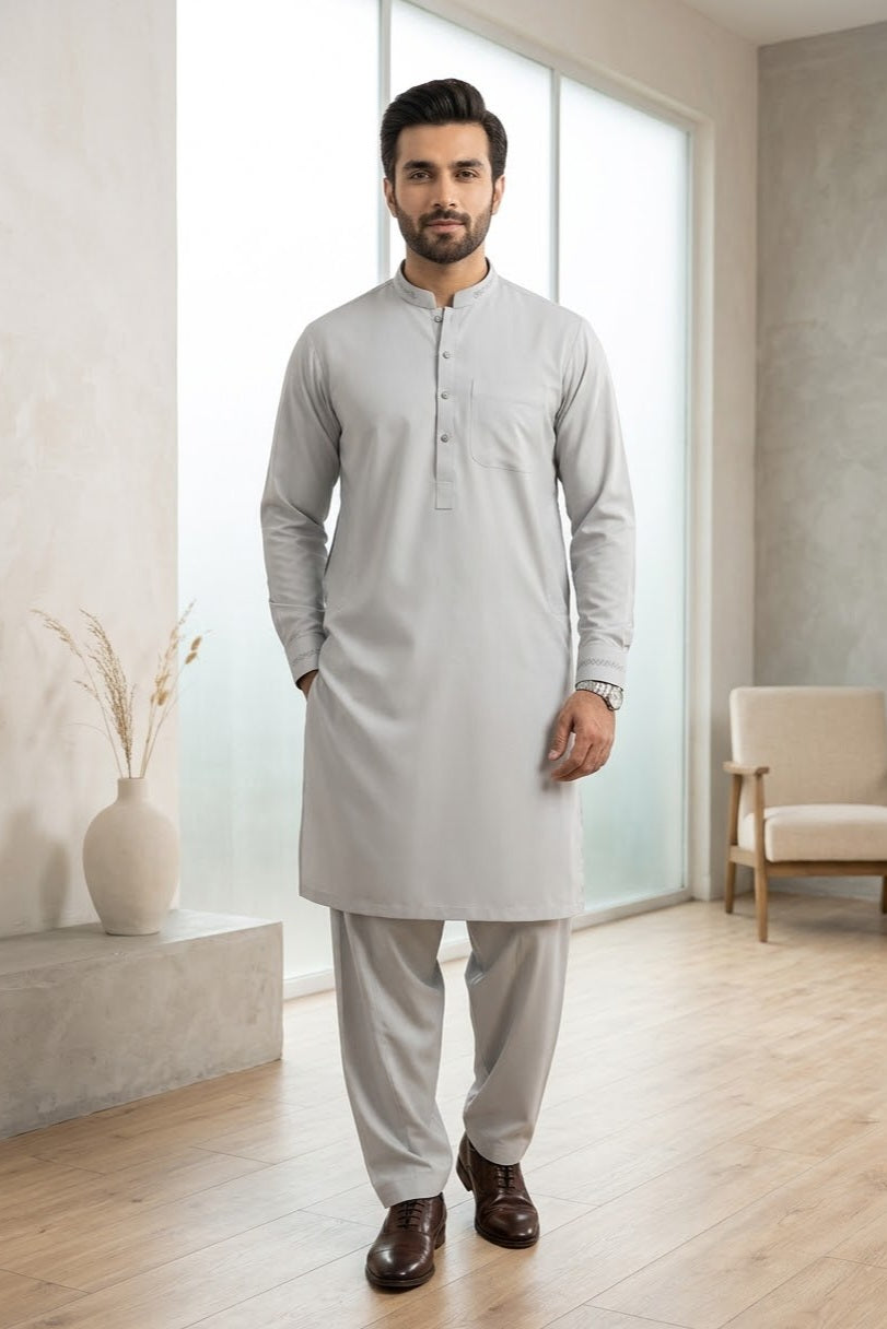 Alkaram Men's Unstitched Wash & Wear