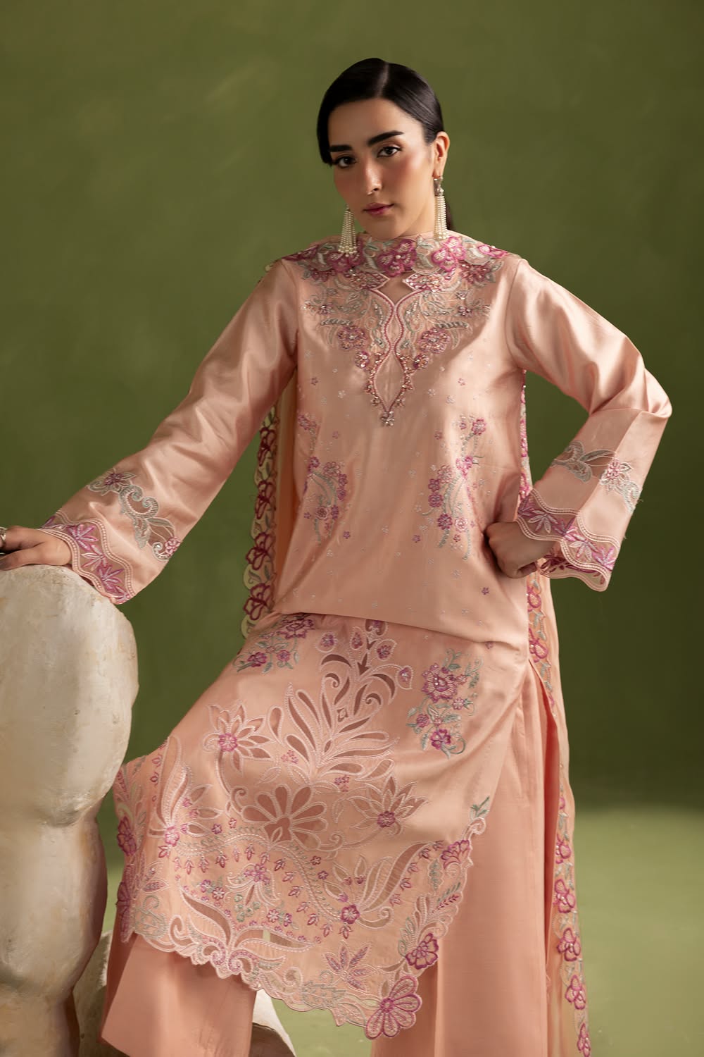 RajBari Silah Embroidered Luxury Formal Silk 3pc