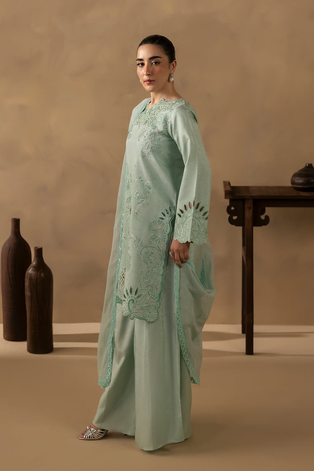 RajBari Silah Embroidered Luxury Formal Silk 3pc