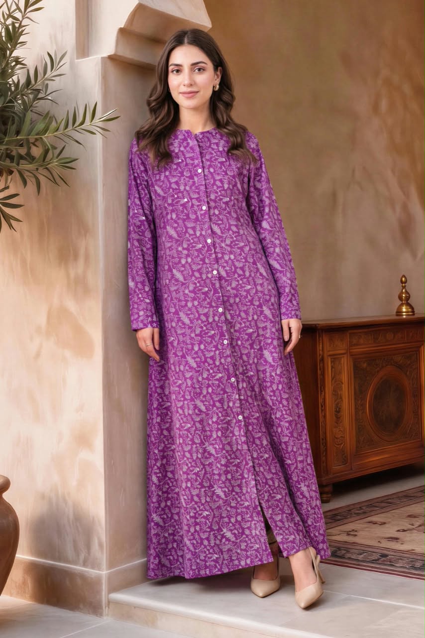Lime Light Unstitched Printed Khaddar Shirt
