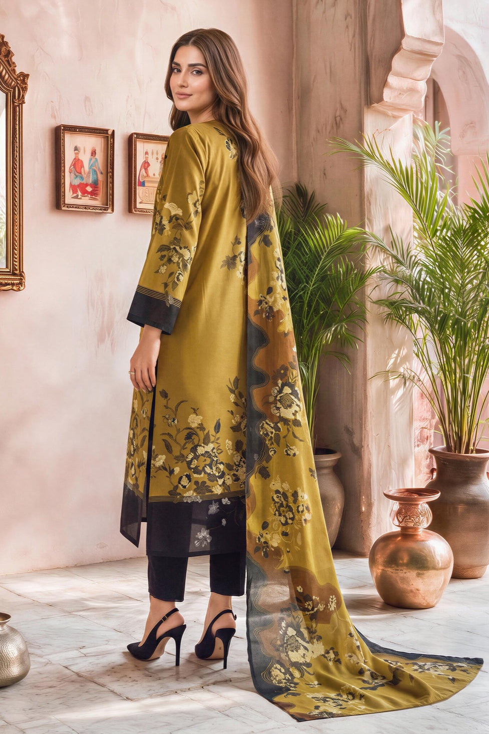 Lime Light Unstitched Printed Khaddar ST 2pc