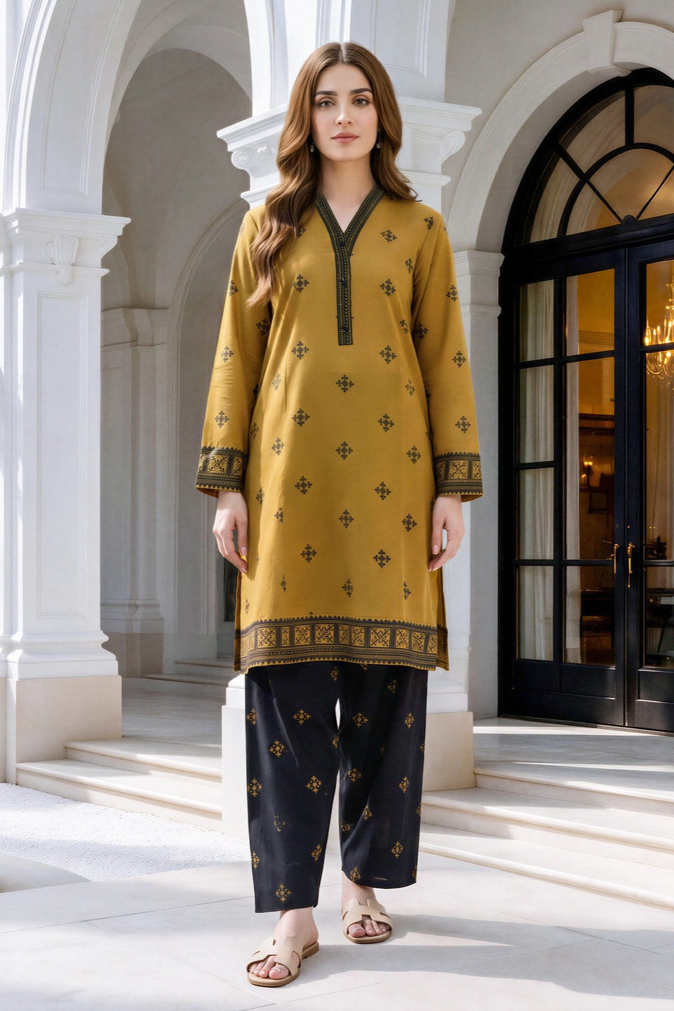 Lime Light Unstitched Printed Khaddar ST 2pc