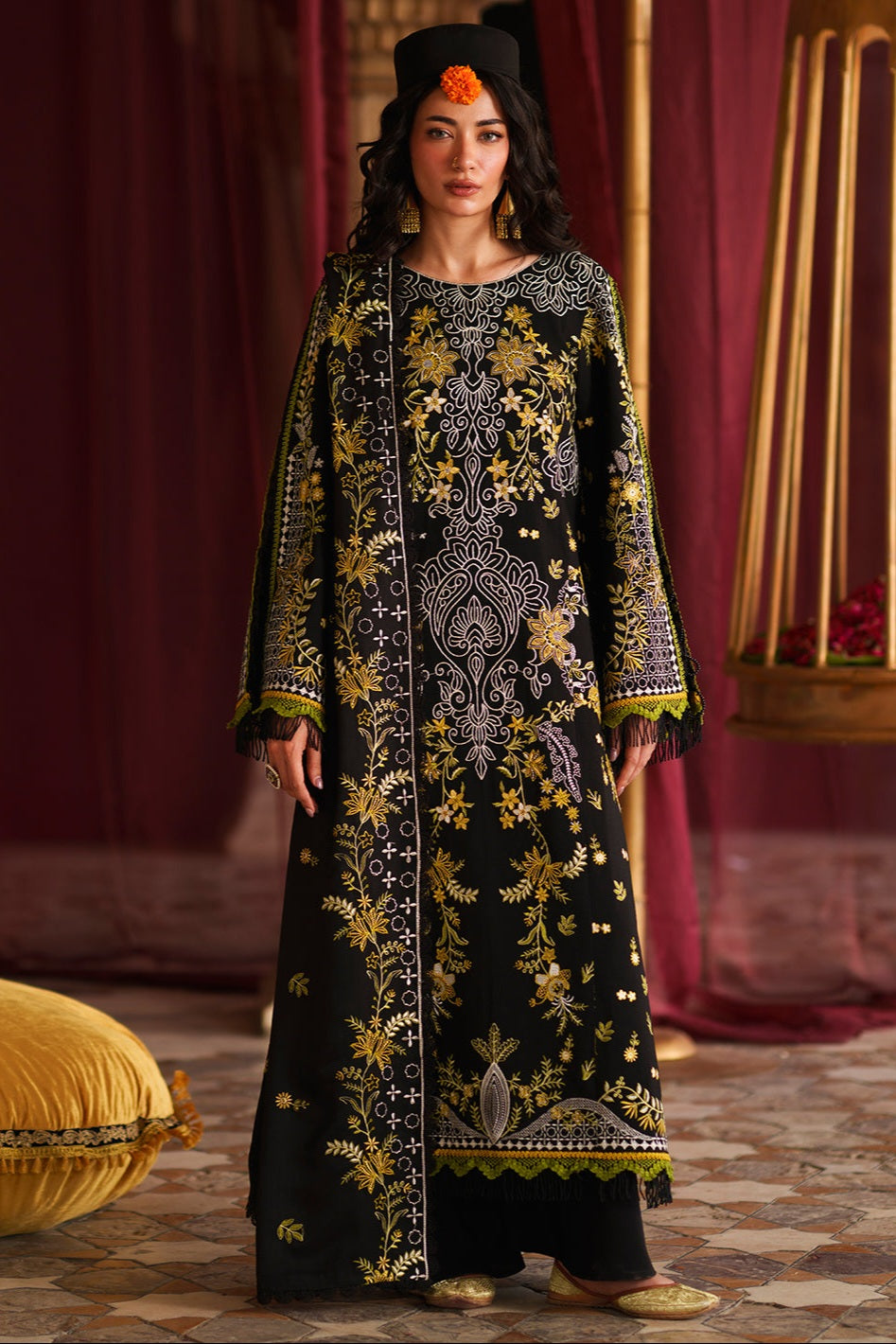 Mahnur Mastani Embroidered Luxury Karandi Unstitched 3pc