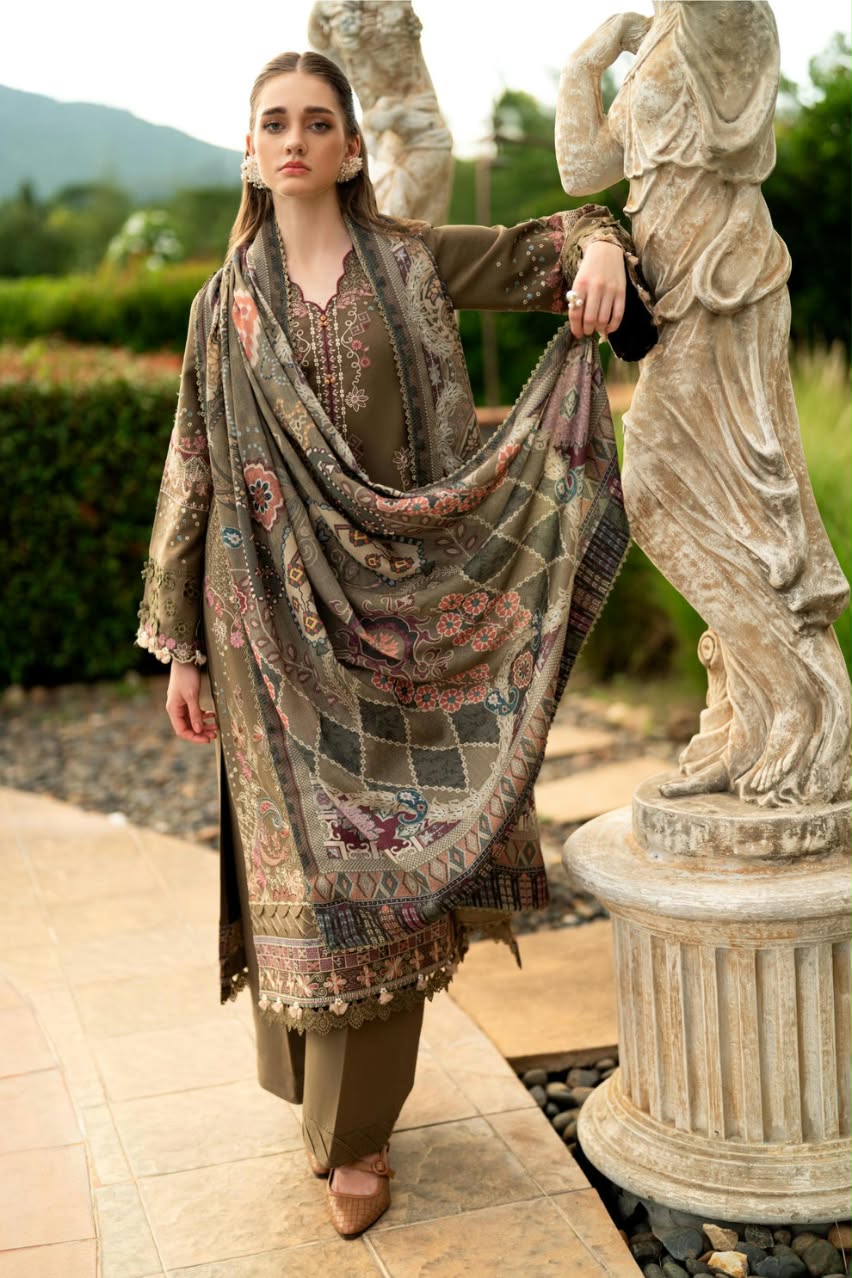 Florent Embroidered Luxury Unstitched Karandi 3pc