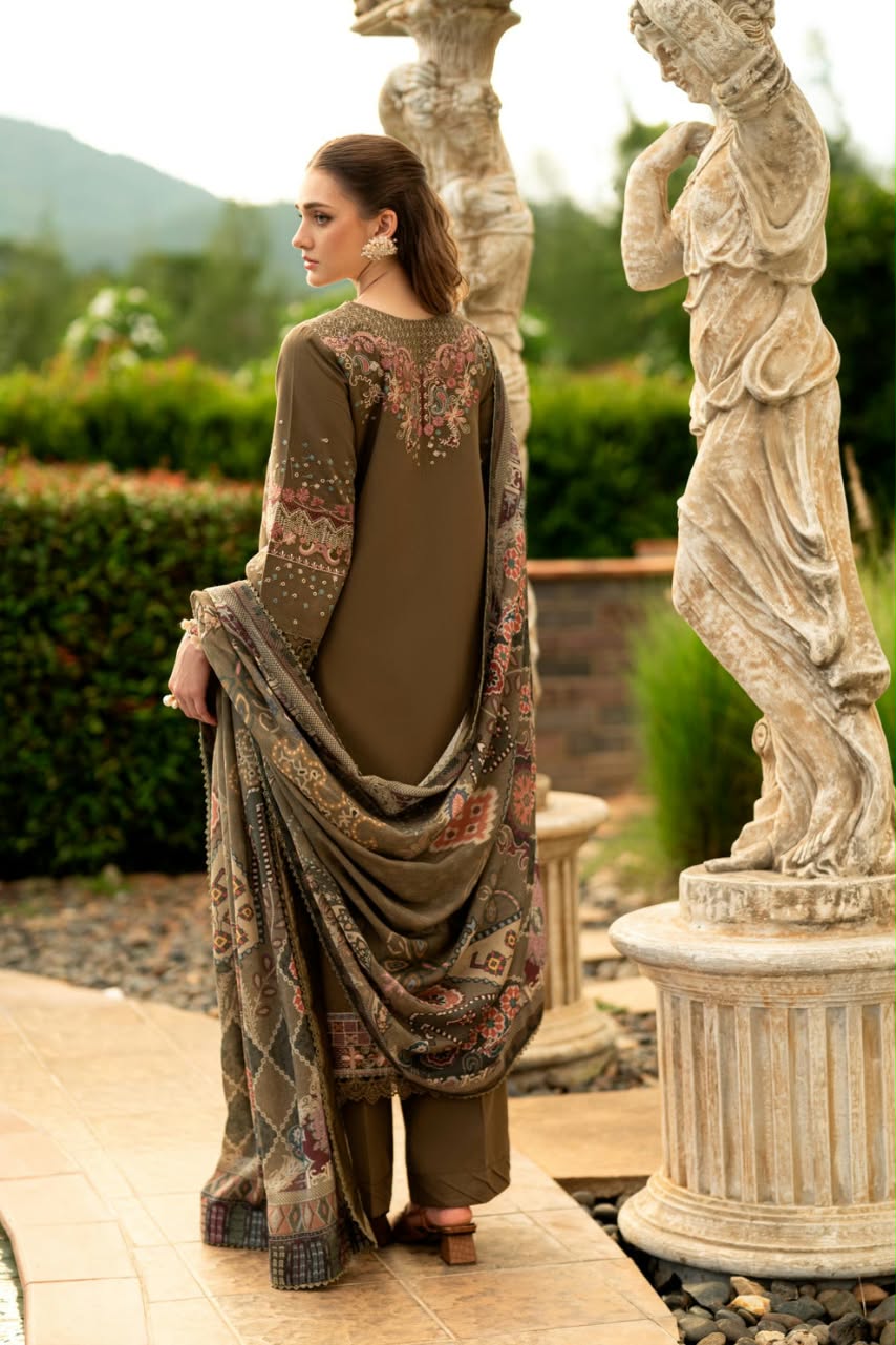 Florent Embroidered Luxury Unstitched Karandi 3pc