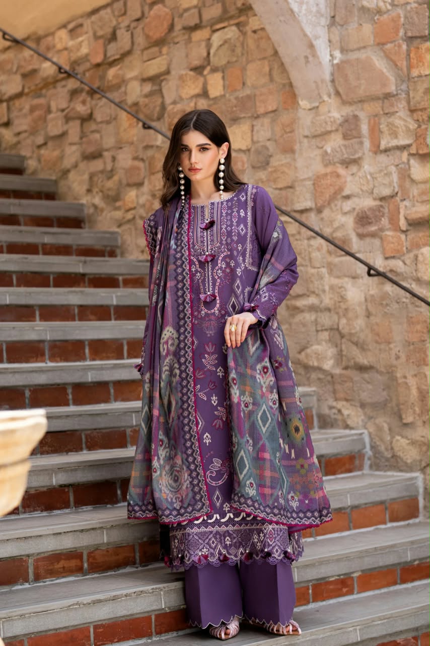 Florent Embroidered Luxury Unstitched Karandi 3pc