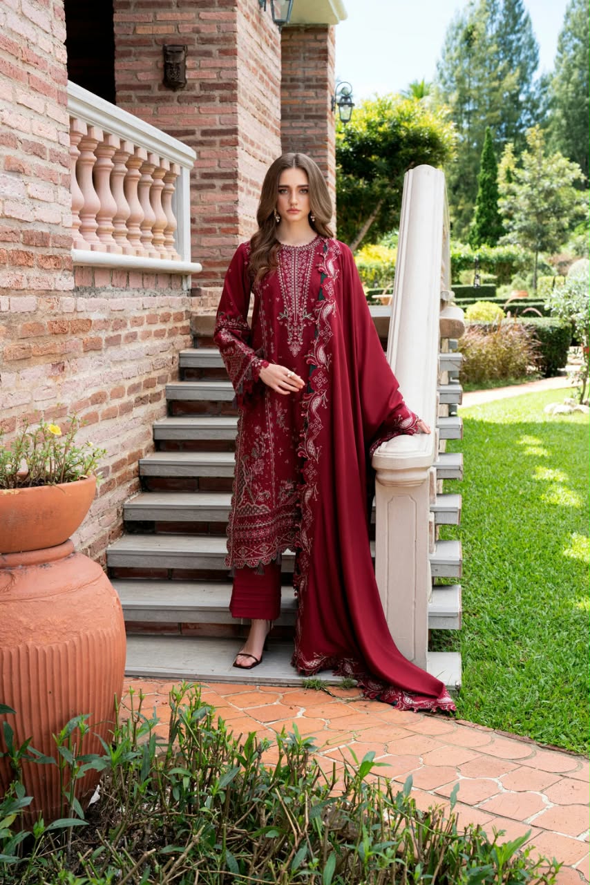 Florent Embroidered Luxury Unstitched Karandi 3pc