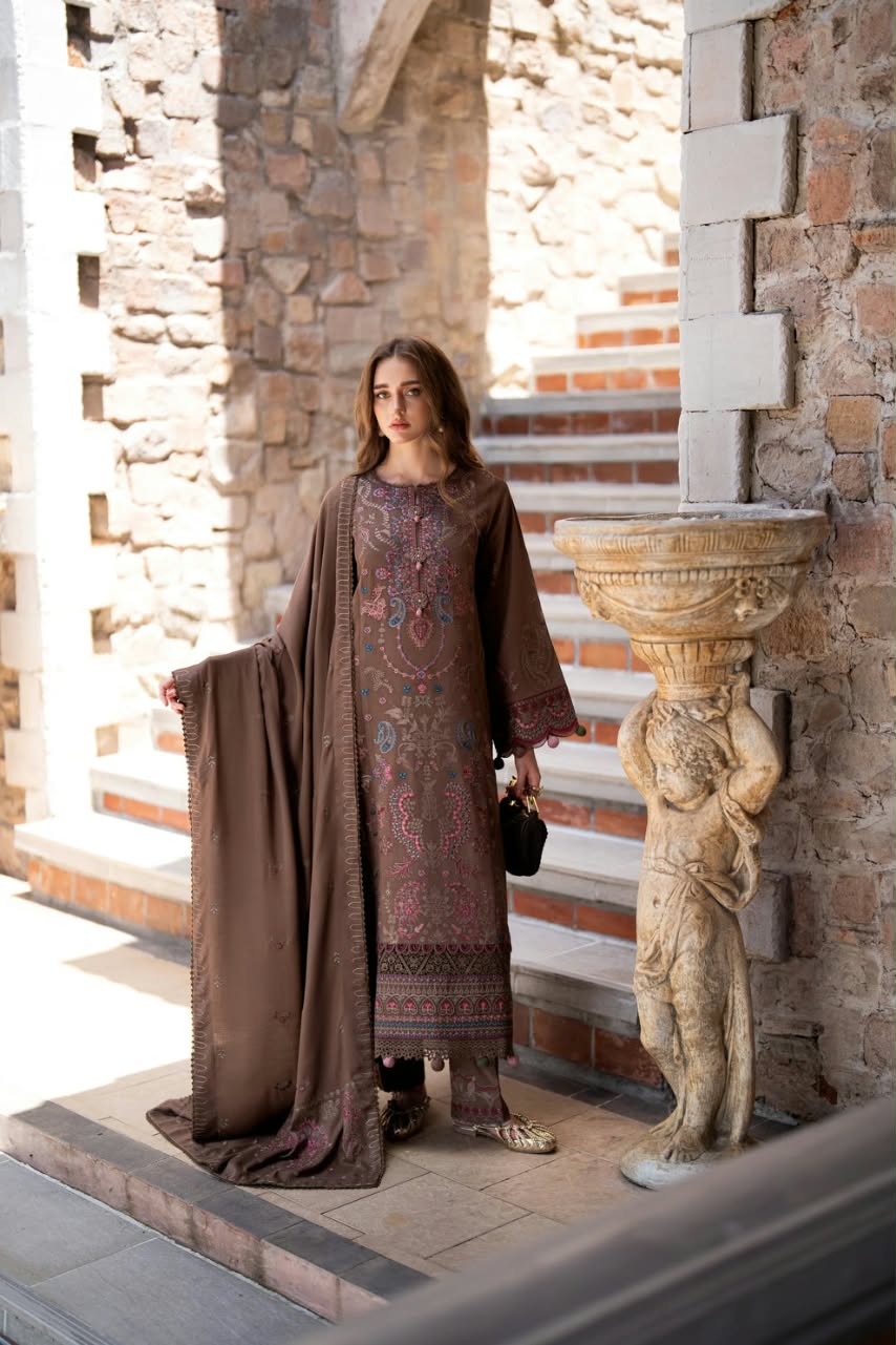 Florent Embroidered Luxury Unstitched Karandi 3pc