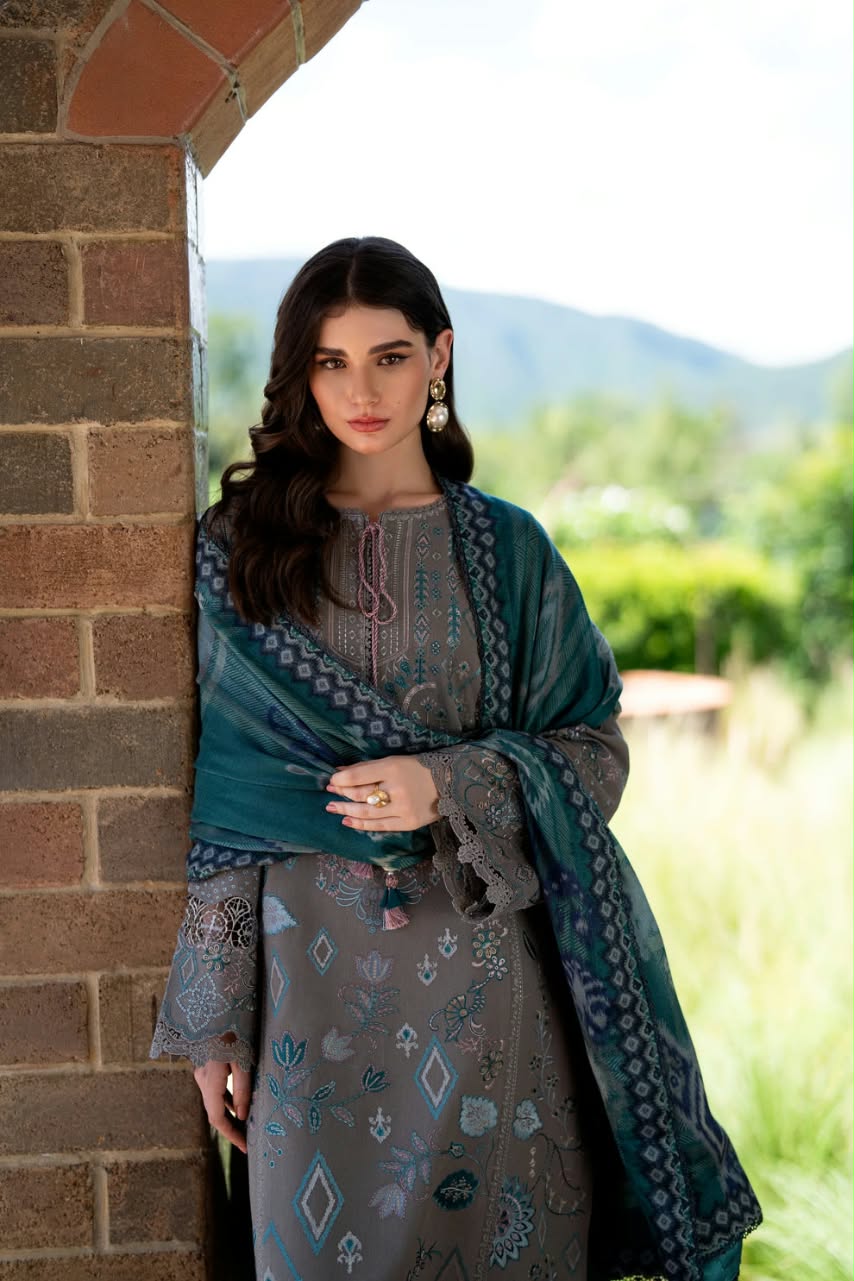 Florent Embroidered Luxury Unstitched Karandi 3pc