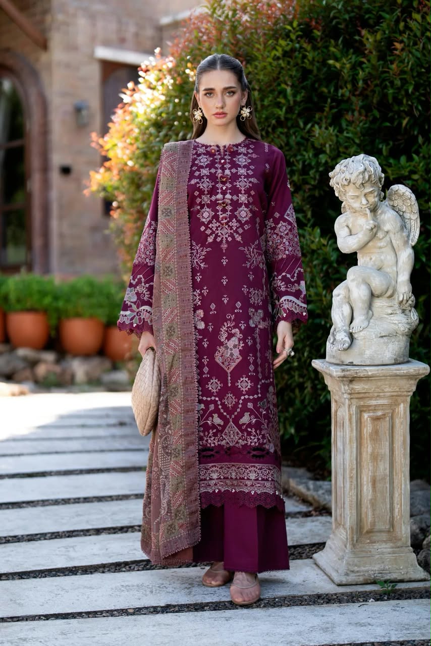 Florent Embroidered Luxury Unstitched Karandi 3pc
