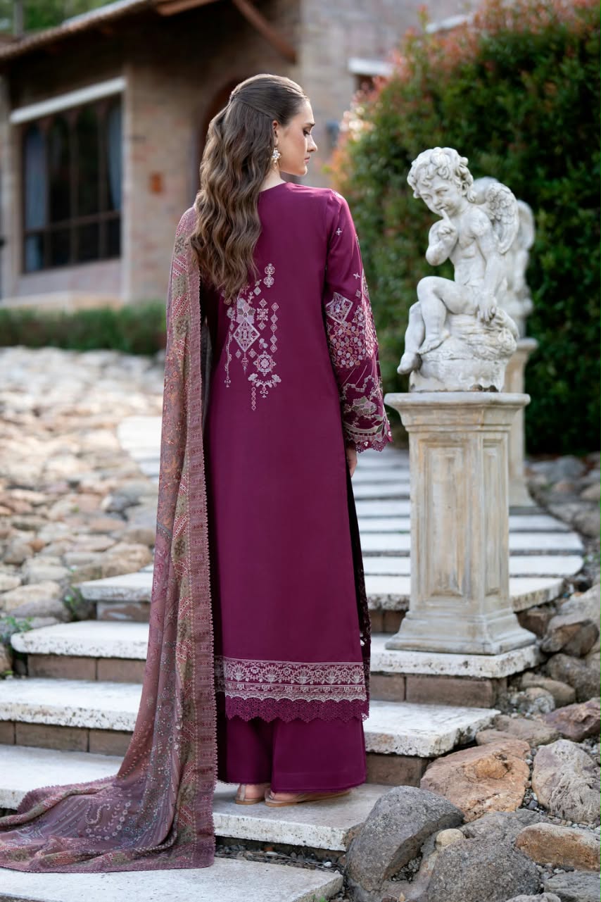 Florent Embroidered Luxury Unstitched Karandi 3pc