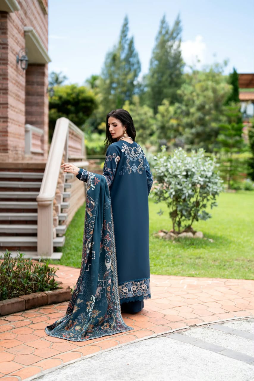 Florent Embroidered Luxury Unstitched Karandi 3pc