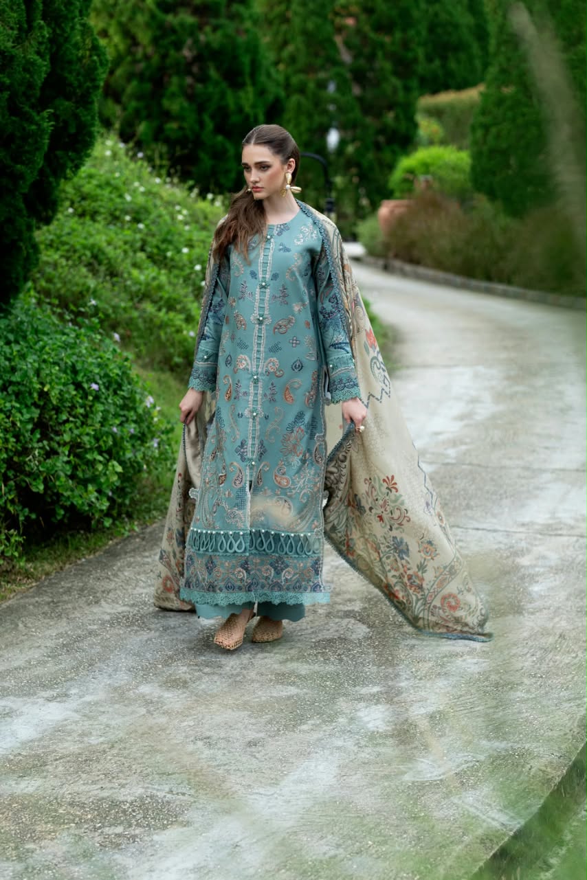 Florent Embroidered Luxury Unstitched Karandi 3pc